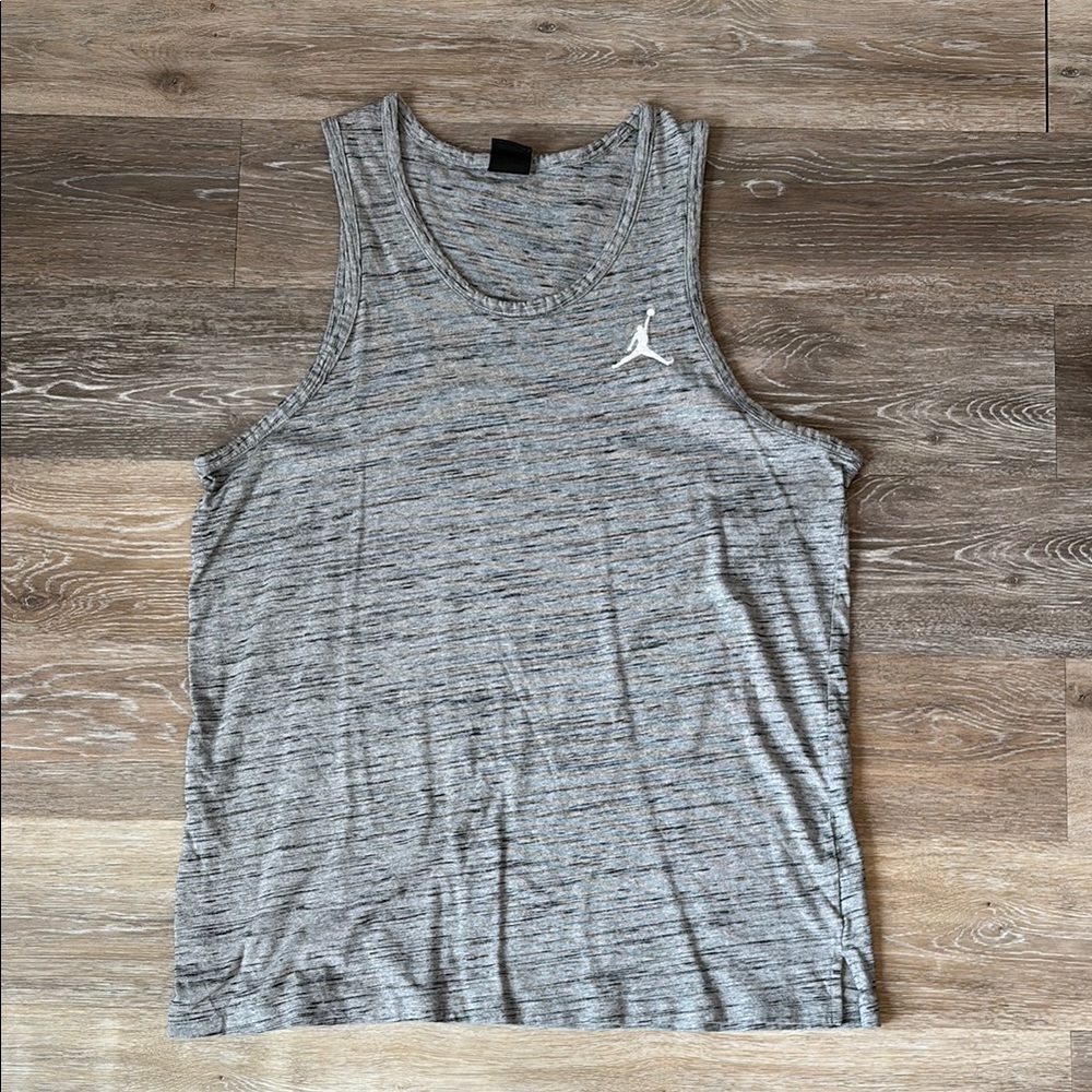 Jordan Gray Athletic Tank Top with Jumpman Logo